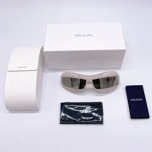 Prada | Accessories | New Prada Oversized Sunglasses Ivory  display picture 2